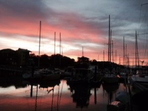 charming southern sunset at Beaufort