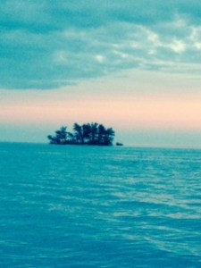 View from the boat on bimini