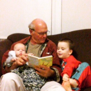 David with Wyatt and Oliver while home